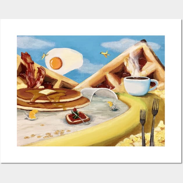 Breakfast Landscape Wall Art by alyga.art